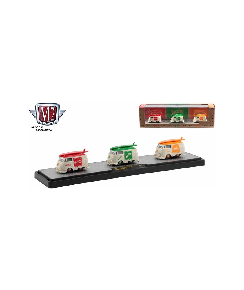 M2 Machines Coca-Cola Auto-Haulers Release TW06 - 1960 Volkswagen Delivery Van Set