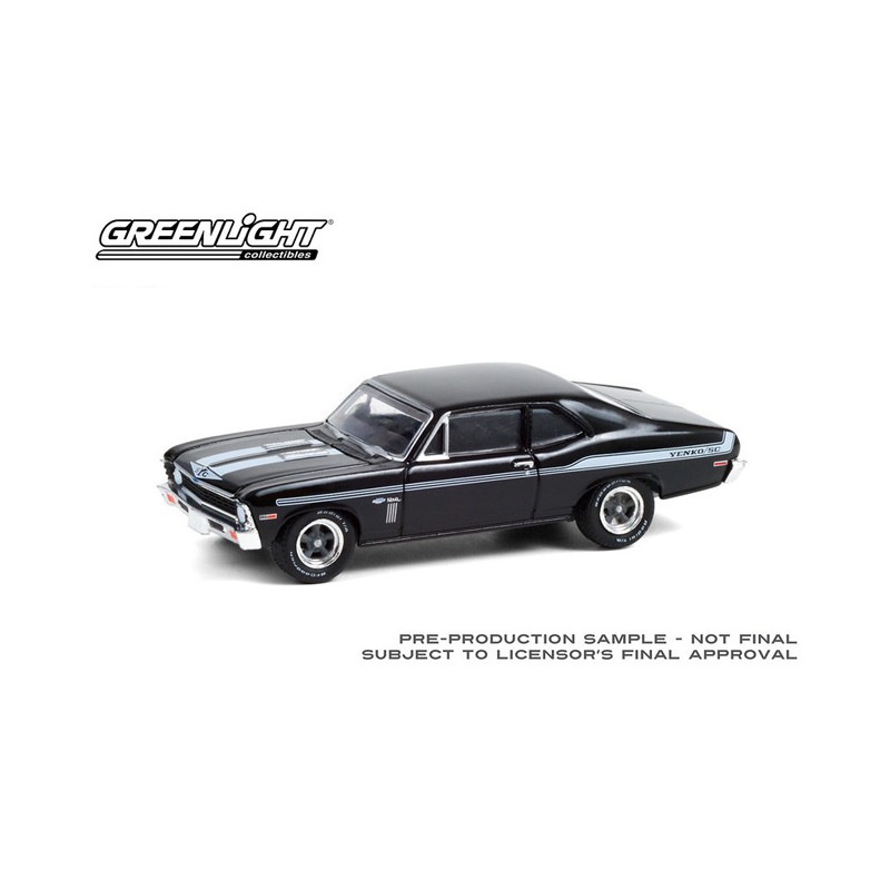 Greenlight 1:64 LOOSE Tuxedo Black 1969 CHEVROLET YENKO/SC COPO NOVA Muscle Car