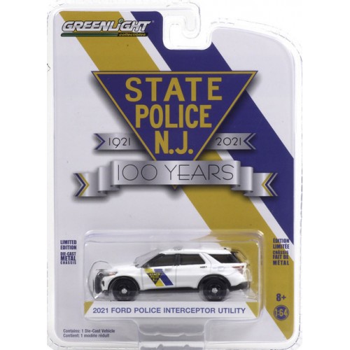 Greenlight Anniversary Collection Series 12 - 2021 Ford Police Interceptor Utility - New Jersey State Police
