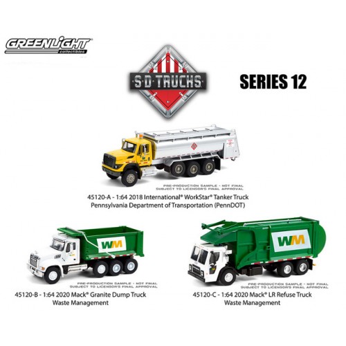 Greenlight S.D. Trucks Series 12 - Three Truck Set
