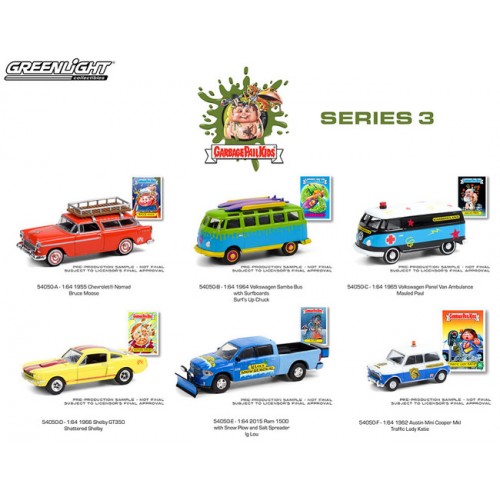 Greenlight Garbage Pail Kids Series 3 - Six Car Set
