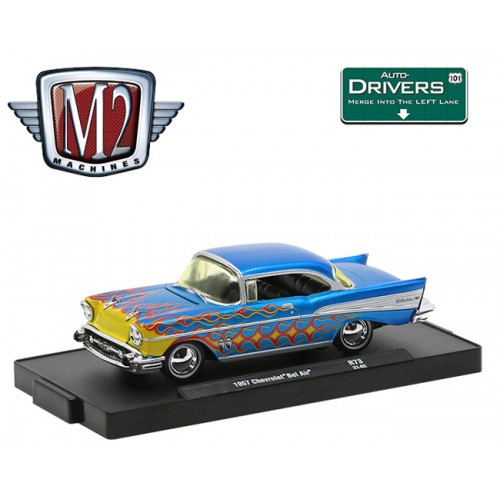 M2 Machines Drivers Release 73 - 1957 Chevy Bel Air Mooneyes