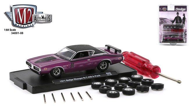M2 Machines Auto-Wheels Release 8 - 1971 Dodge Charger R/T