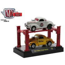 M2 Machines Auto-Lifts Release 20 - 1941 Willys Coupe 2 Car Set
