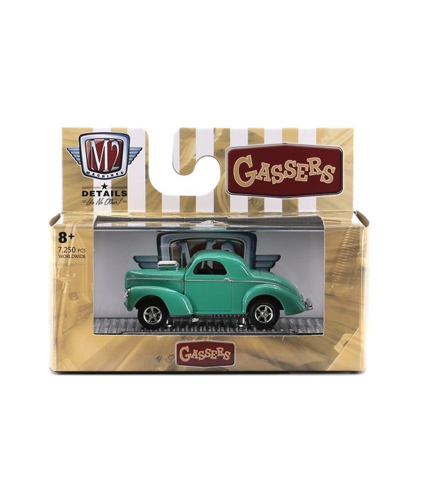 M2マシーン ウォルマート限定　1941 ウィリス・クーペ Amazon.com: M2 1941 Willys Coupe Gasser Black with Yellow