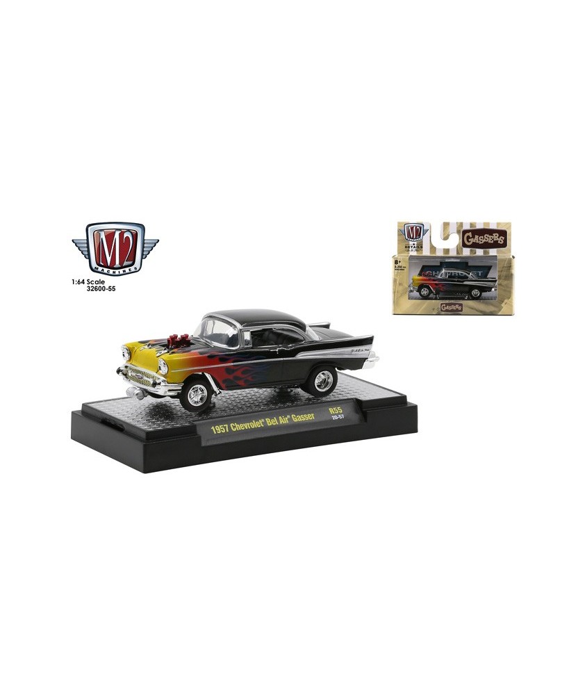 M2 Machines Detroit Muscle Release 55 - 1957 Chevy Bel Air Gasser