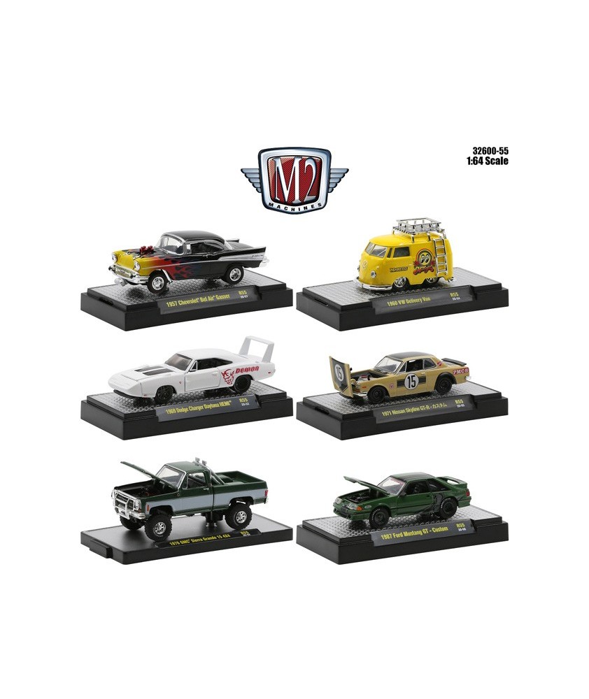 M2 Machines Detroit Muscle Release 55 - Six Car Set