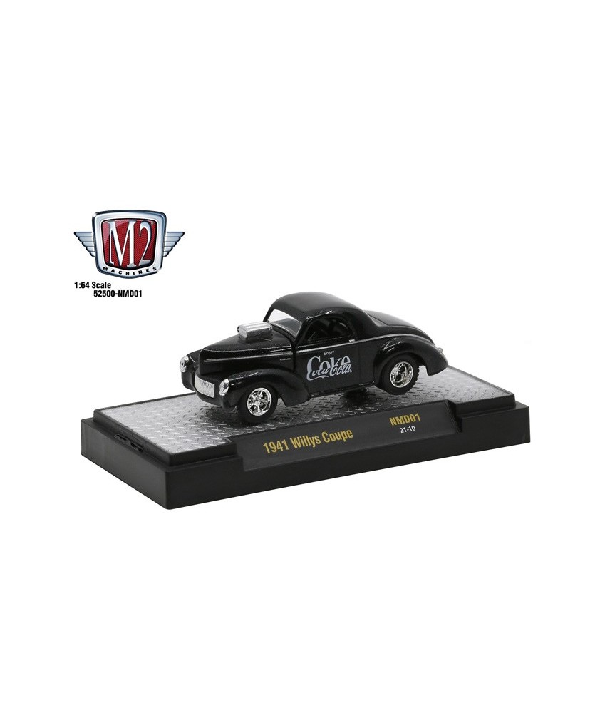 M2 Machines Coca-Cola Release NMD01 - 1941 Willys Coupe