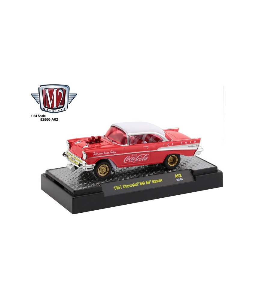 M2 Machines Coca-Cola Release A02 - 1957 Chevrolet Bel Air Gasser