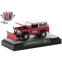 M2 Machines Coca-Cola Release A08 - 1966 Ford Bronco with Snow Plow