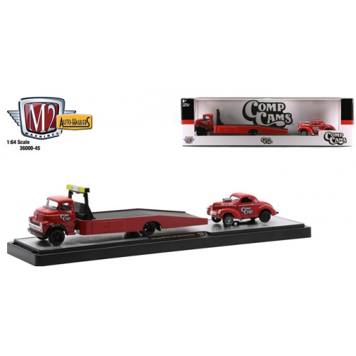 M2 Machines Auto-Haulers Release 45 - 1958 Dodge COE with 1941 Willys Coupe Gasser