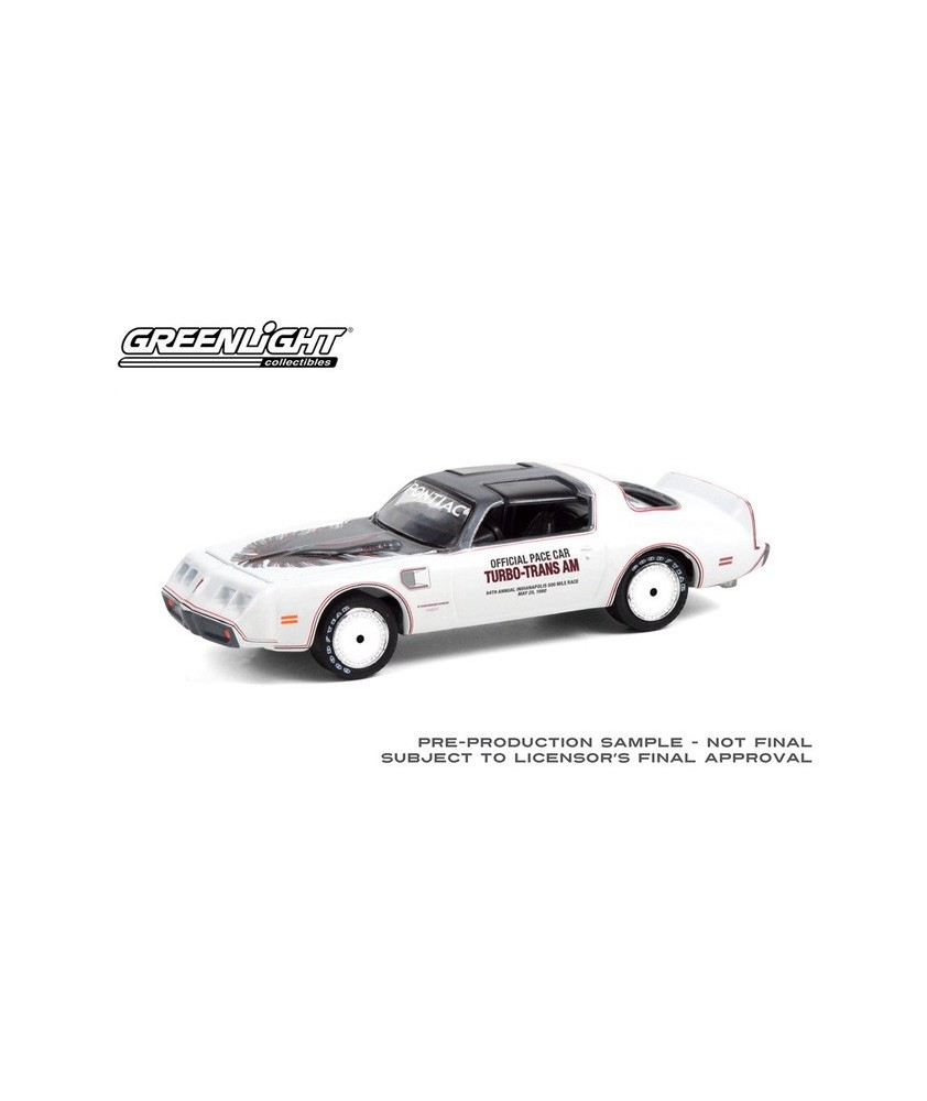 Greenlight Hobby Exclusive - 1980 Pontiac Firebird Trans Am Indianapolis 500 Pace Car