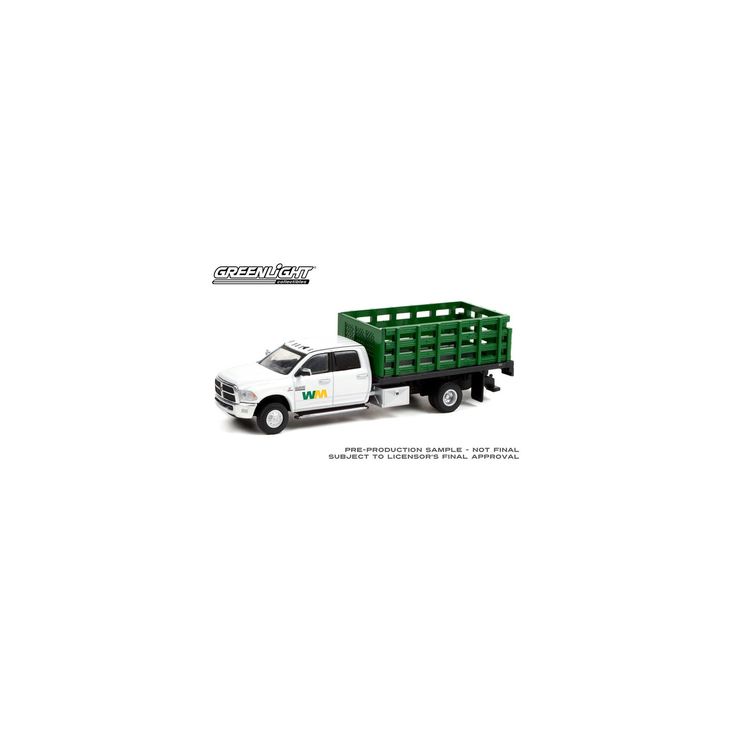 Greenlight Dually Drivers Series 7 - 2018 RAM 3500 Dually Stake Truck Waste Management