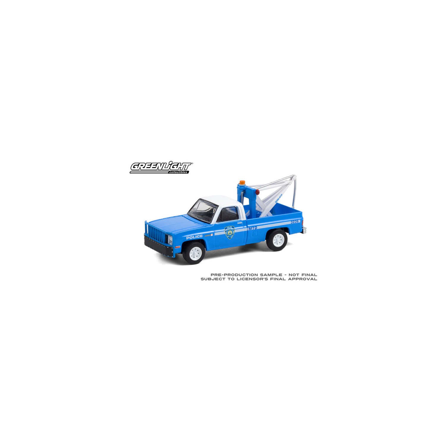 Greenlight Hobby Exclusive - 1987 GMC Sierra K2500 Tow Truck NYPD