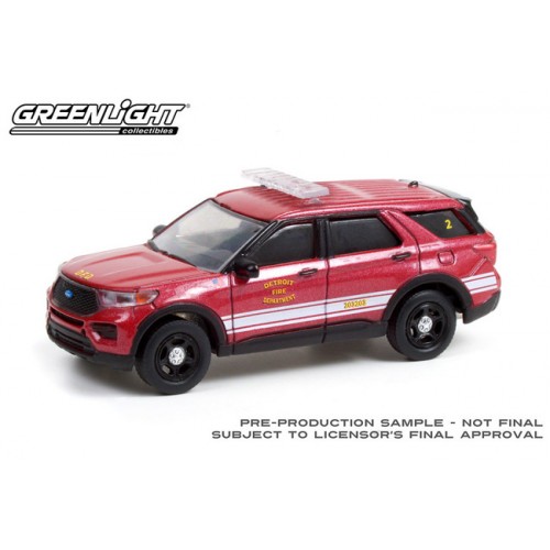 Greenlight Hobby Exclusive - 2020 Ford Police Interceptor Utility Detroit Fire Department