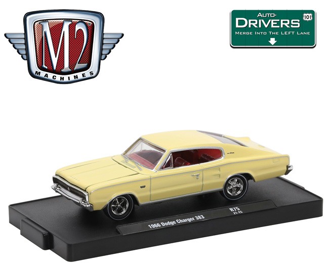 M2 Machines Drivers Release 75 - 1966 Dodge Charger 383