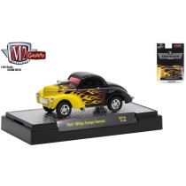 M2 Machines Hobby Exclusive - 1941 Willys Coupe Gasser Black with Flames