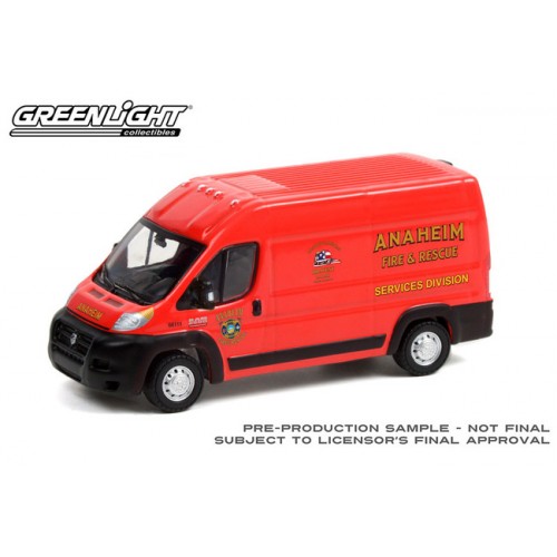 Greenlight Route Runners Series 3 - 2018 RAM ProMaster 2500 Anaheim Fire and Rescue