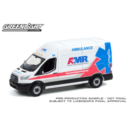 Greenlight Route Runners Series 3 - 2019 Ford Transit AMR Ambulance