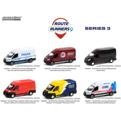 Greenlight Route Runners Series 3 - Six Truck Set
