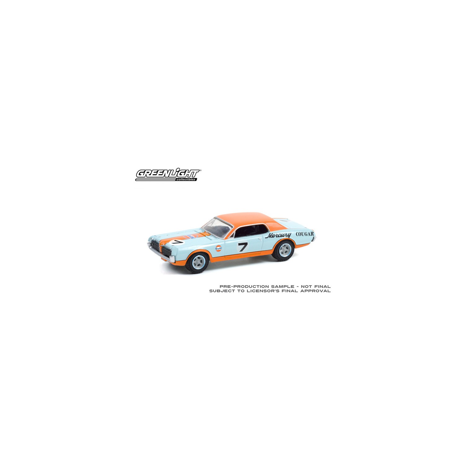 Greenlight Running on Empty Series 13 - 1967 Mercury Cougar XR7 Trans Am Racer Gulf Racing