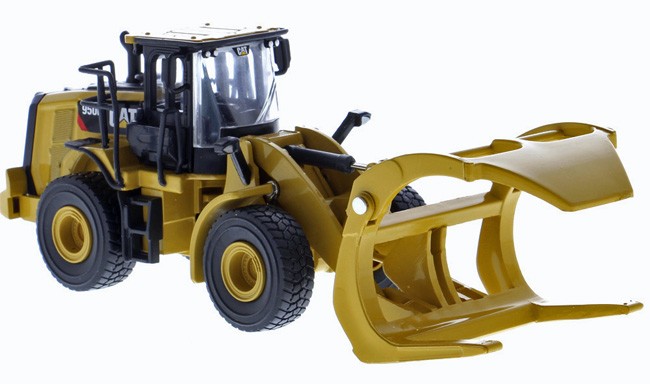 Diecast Masters CAT 950M Wheel Loader with Log Fork