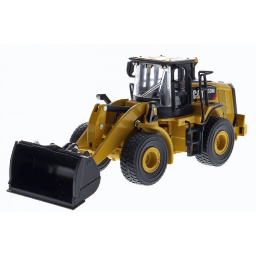 Diecast Masters CAT 950M Wheel Loader with Log Fork and Bucket Attachment