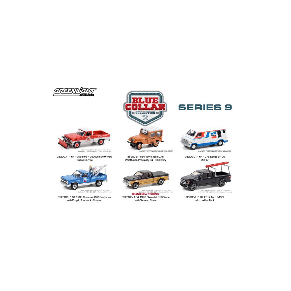 Greenlight Blue Collar Series 9 - Six Truck Set