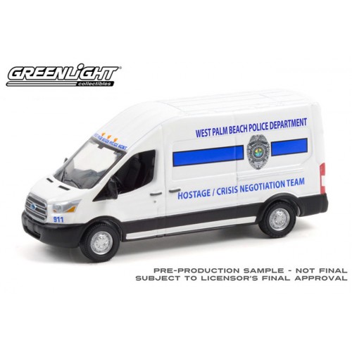Greenlight Hobby Exclusive - 2020 Ford Transit West Palm Beach Police Department
