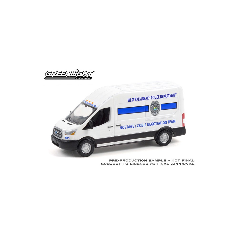 Greenlight Hobby Exclusive - 2020 Ford Transit West Palm Beach Police Department
