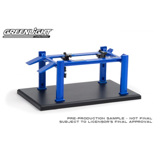 Greenlight Auto Body Shop Four Post Lifts Series 1 - Blue