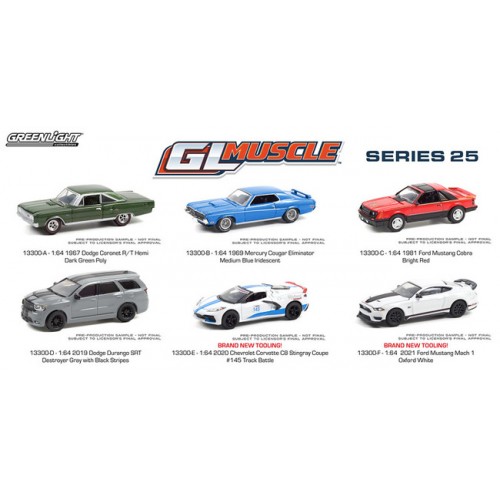 Greenlight GL Muscle Series 25 - Six Car Set