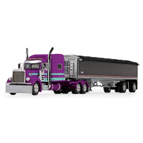 DCP by First Gear - Kenworth W900A with Wilson Livestock Trailer