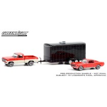 Greenlight Hollywood Hitch and Tow Series 9 - 1967 Ford F-100 with 1965 Ford Mustang Fastback