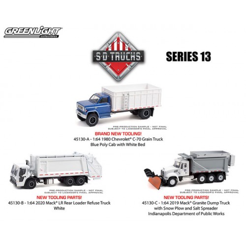 Greenlight S.D. Trucks Series 13 - Three Truck Set