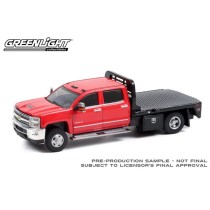 Greenlight Dually Drivers Series 8 - 2016 Chevrolet Silverado 3500HD Duallly with Flatbed