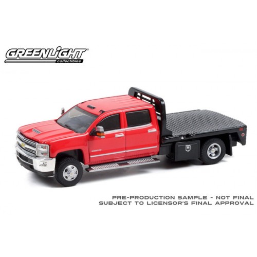 Greenlight Dually Drivers Series 8 - 2016 Chevrolet Silverado 3500HD Duallly with Flatbed
