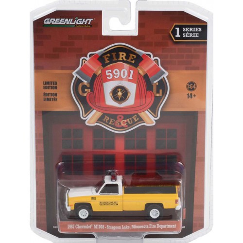 Greenlight Fire and Resue Series 1 - 1987 Chevrolet M1008 4X4 Sturgeon Lake Fire Department