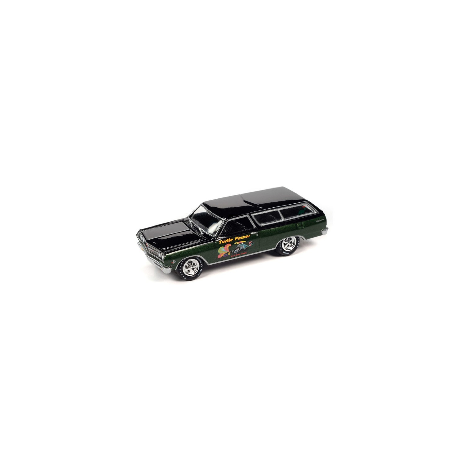 Johnny Lightning Muscle Cars USA 2021 Release 3A - 1965 Chevy Chevelle Wagon Turtle Wax