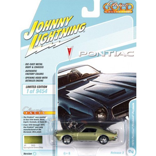 Johnny Lightning Classic Gold 2021 Release 3A - 1972 Pontiac Firebird Formula
