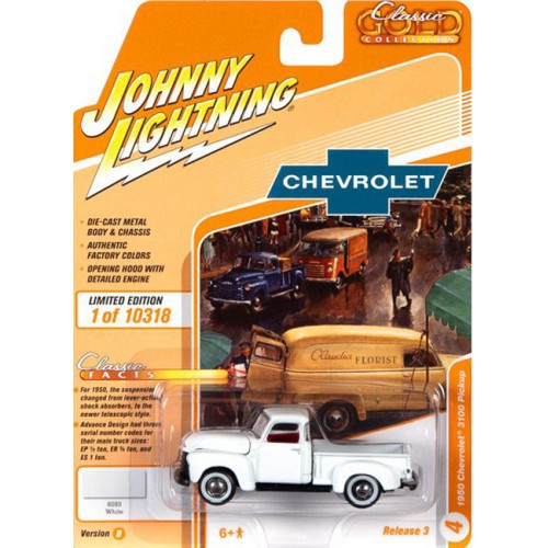 Johnny Lightning Classic Gold 2021 Release 3B - 1950 Chevrolet 3100 Pickup Truck