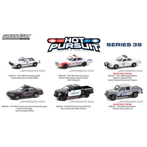 Greenlight Hot Pursuit Series 39 - Six Car Set
