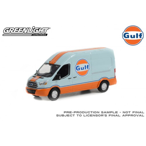 Greenlight Hobby Exclusive - 2019 Ford Transit LWB High Roof Gulf Oil