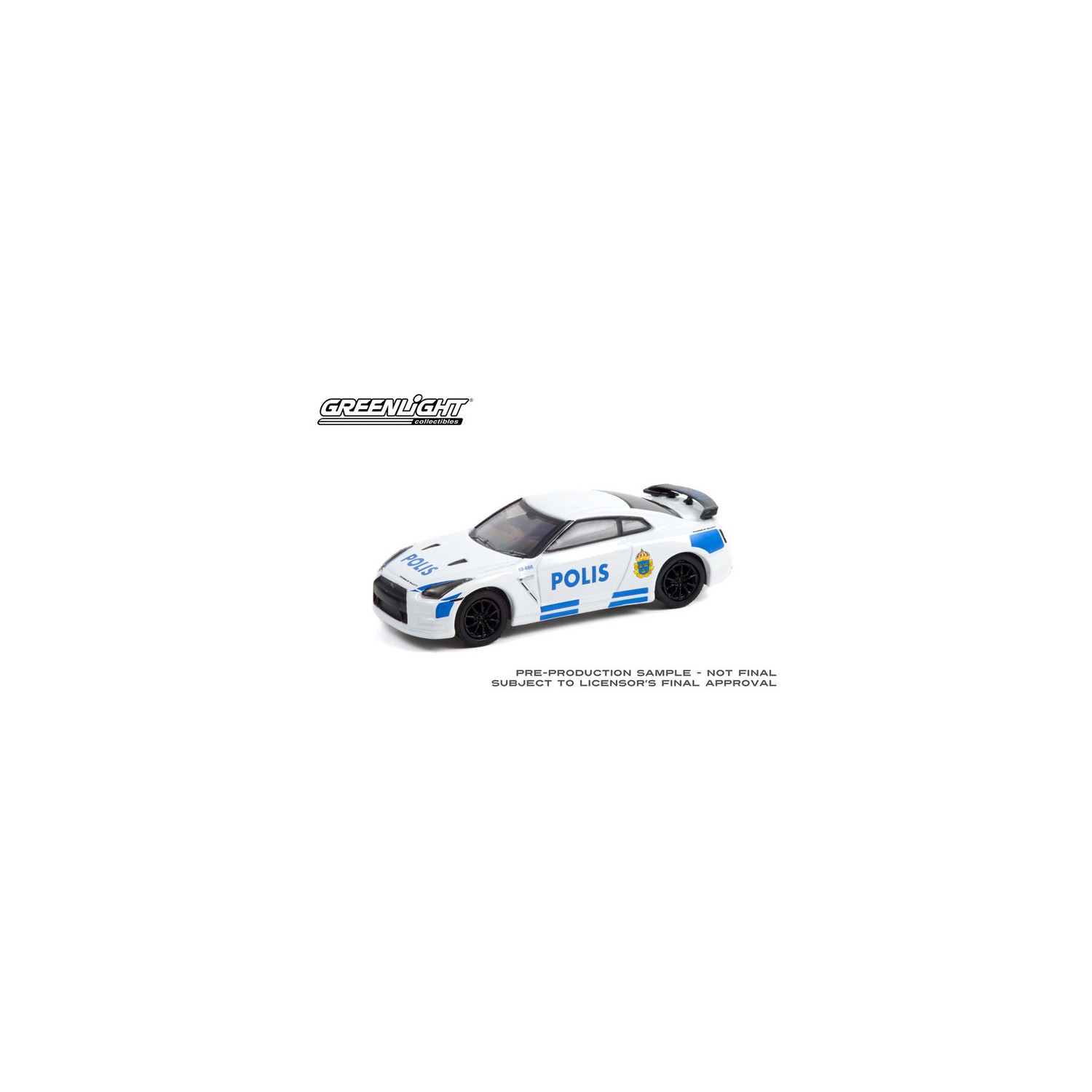 Greenlight Hot Pursuit Series 40 - 2014 Nissan GT-R Stockholm Polis