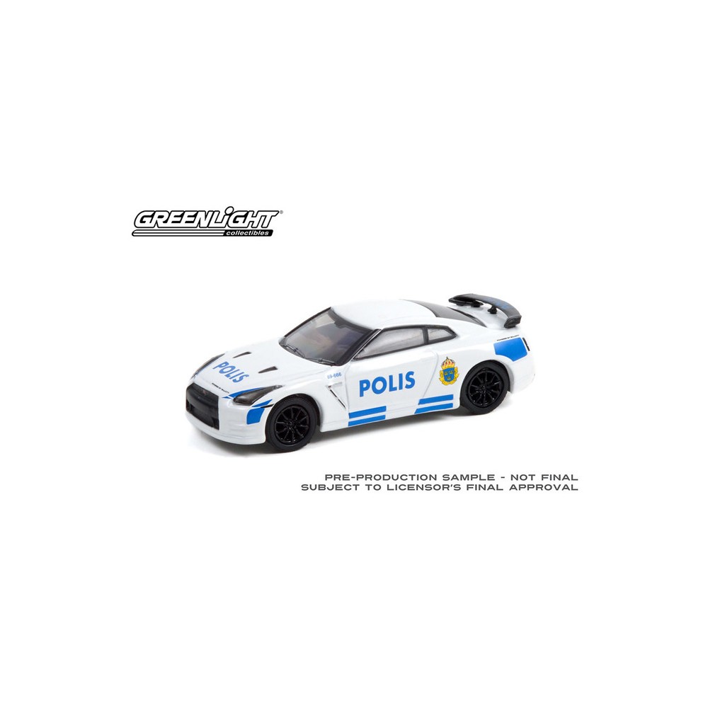Greenlight Hot Pursuit Series 40 - 2014 Nissan GT-R Stockholm Polis