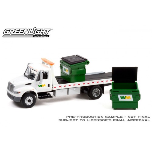 Greenlight H.D. Trucks Series 22 - 2013 International DuraStar Flatbed Waste Management