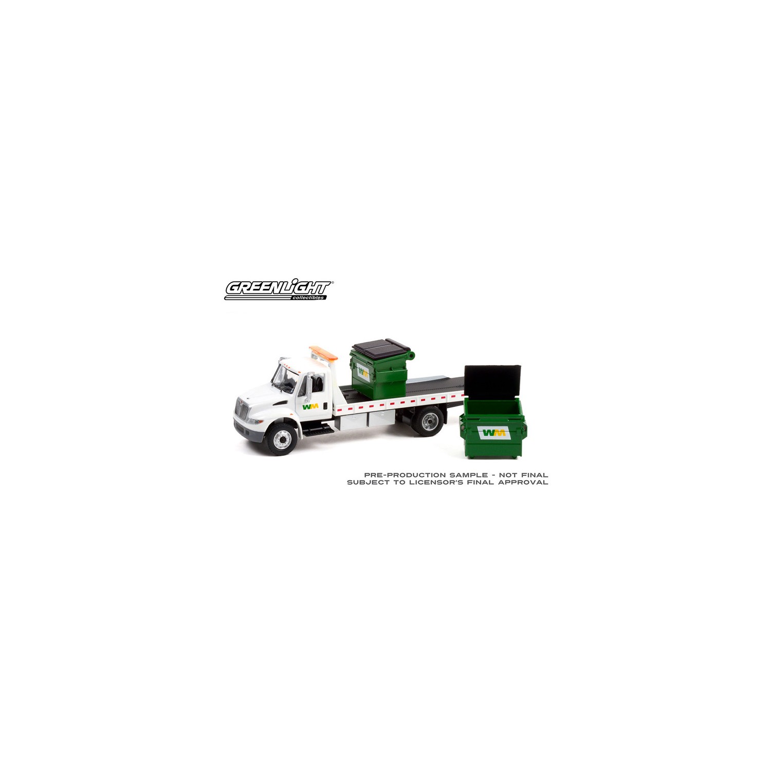 Greenlight H.D. Trucks Series 22 - 2013 International DuraStar Flatbed Waste Management