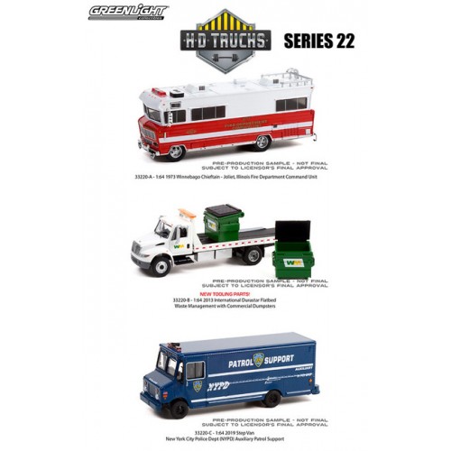Greenlight H.D. Trucks Series 22 - Three Truck Set