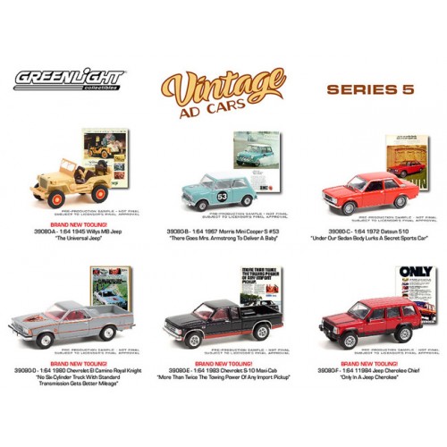 Greenlight Vintage Ad Cars Series 5 - Six Car Set
