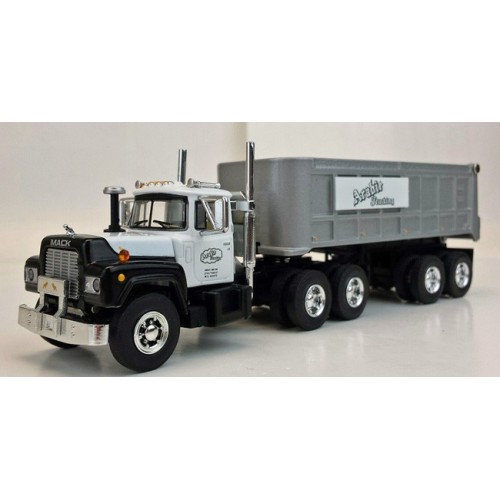 Troy's Toys Exclusive Mack R Model Day Cab with Dump Trailer